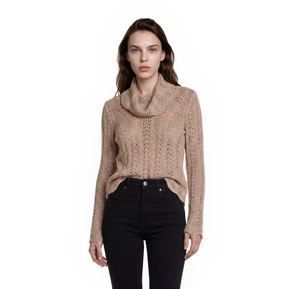 Anthropologie Sparrow Sweater Women's Size Medium Blush‎ Pink Metallic Tunic